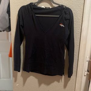 Dark blue Broncos lightweight hoodie